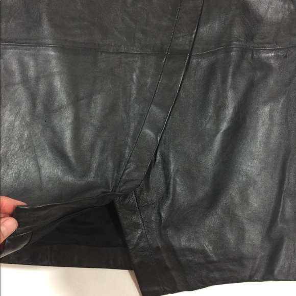 Halogen Black Leather Skirt - Picture 3 of 6